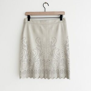 Tory Burch Leather Skirt Size 4